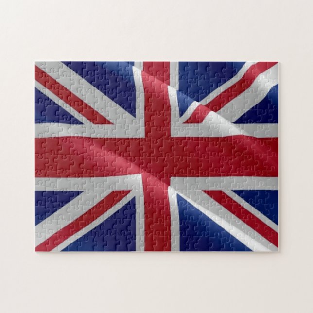 Quebra-cabeça Inglaterra - Flag Waving Reino Unido - (Horizontal)