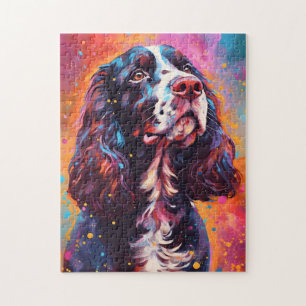 Quebra-cabeça Inglês Colorido Springer Spaniel