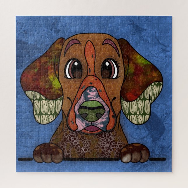 Quebra-cabeça Inglês Ponteiro rosto feio de cão Jigsee Quebra-ca (Vertical)