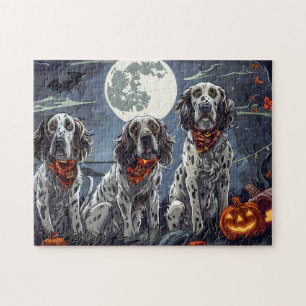 Quebra-cabeça Inglês Setter Halloween Spooky