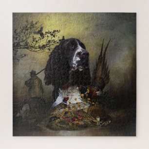 Quebra-cabeça Inglês Springer Spaniel com faisão