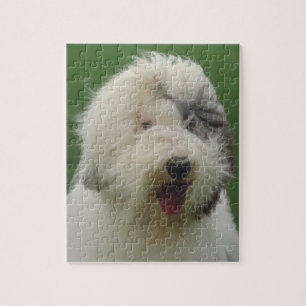Quebra-cabeça inglês velho do cão do Sheepdog