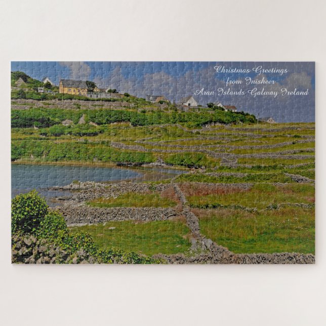 Quebra-cabeça Inisheer Ilhas Aran Galway Irlanda.  (Horizontal)