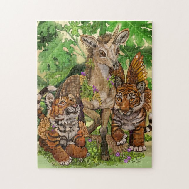 Quebra-cabeça "Innocência do novo unicórnio" (Vertical)