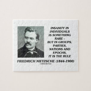 Quebra-cabeça Insanidade Nos Indivíduos Algo Raro Nietzsche