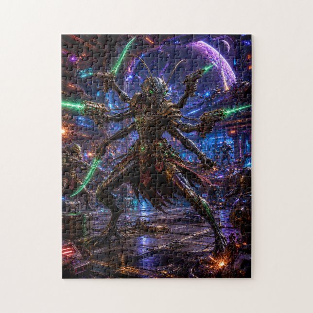 Quebra-cabeça Insectoid Space Pirate — Six-Armed Combatant (Vertical)