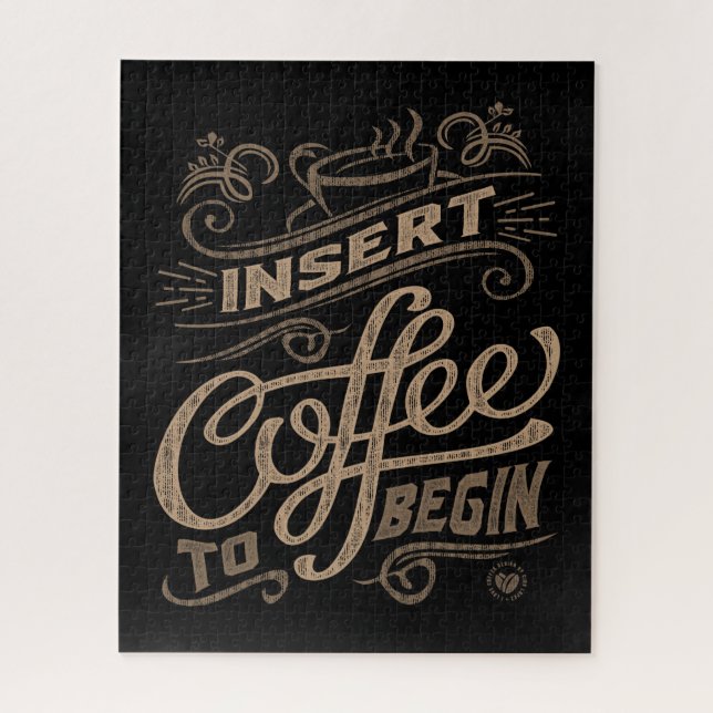 Quebra-cabeça Inserir Café Para Começar (Vertical)