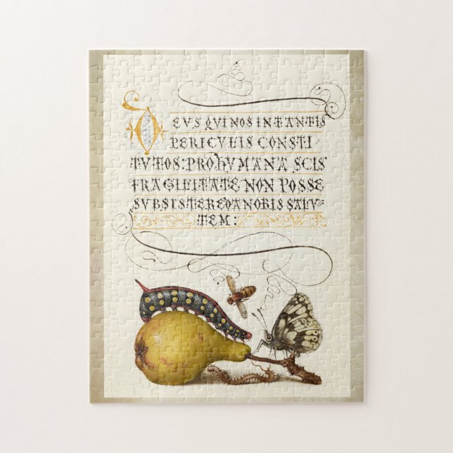 Quebra-cabeça Inseto de pera de colheita inicial dourada da cali (Vertical)