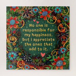 Quebra-cabeça Inspiração de felicidade aprecia o verde