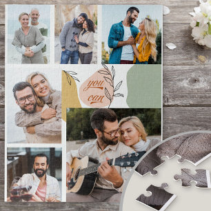 Quebra-cabeça Inspiracional Você Pode Personalizar 6 Fotos