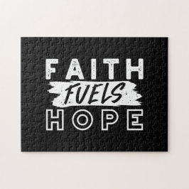 Quebra-cabeça Inspirational Faith Quote – Faith Fuels Hope