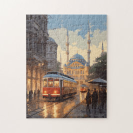 Quebra-cabeça Instanbul Turquia Viagem Art Vintage JigserQuebra-