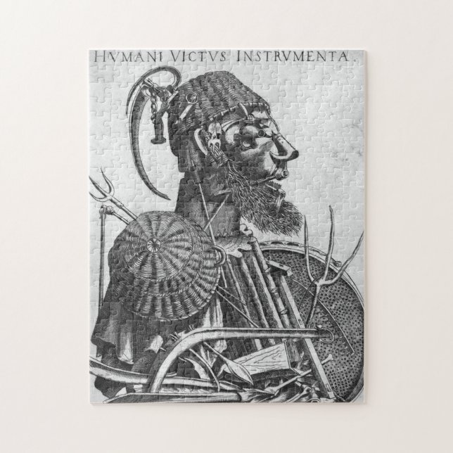 Quebra-cabeça Instrumentos de Sustentação Humana, Arcimboldo (Vertical)