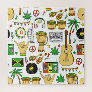 Quebra-cabeça Instrumentos Musicais: Reggae Sem Olhos