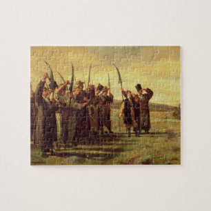 Quebra-cabeça Insurrectionists poloneses da rebelião 1863 (óle