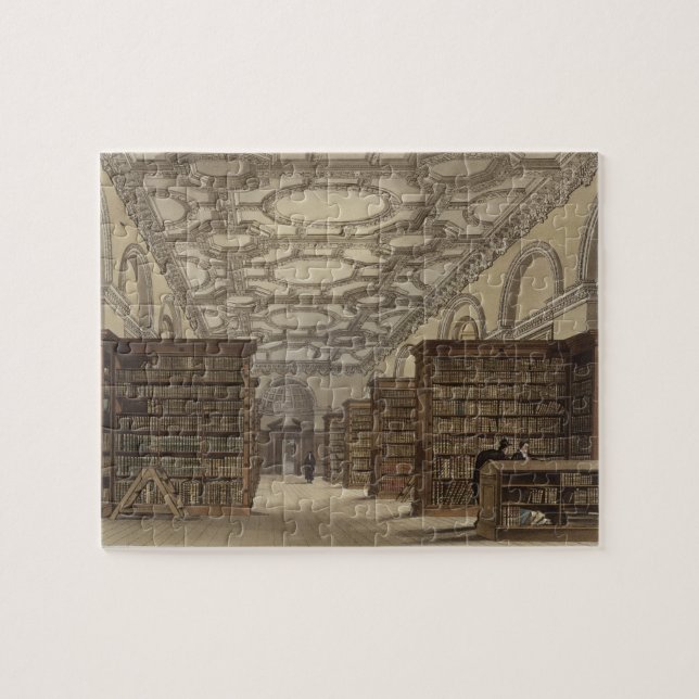 Quebra-cabeça Interior da biblioteca pública, Cambridge, 'de T (Horizontal)