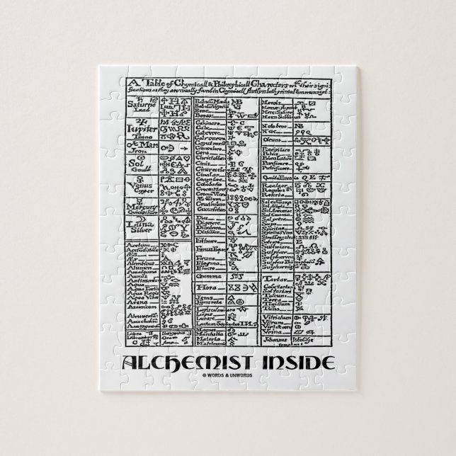 Quebra-cabeça Interior do alquimista (mesa da alquimia) (Vertical)