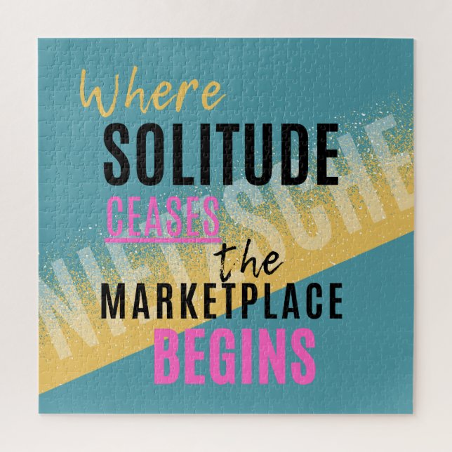 Quebra-cabeça Introdução à Solitude Citação Introduzida por Niet (Vertical)