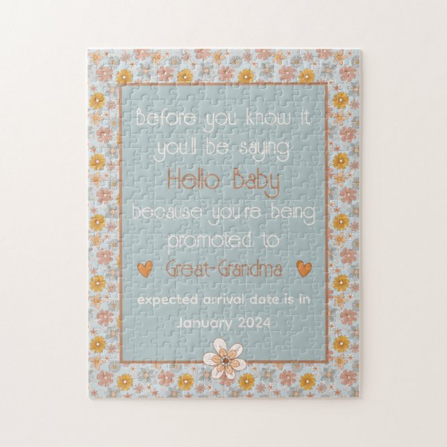 Quebra-cabeça Introdução de Gravidez Única Introdução à Presente (Vertical)