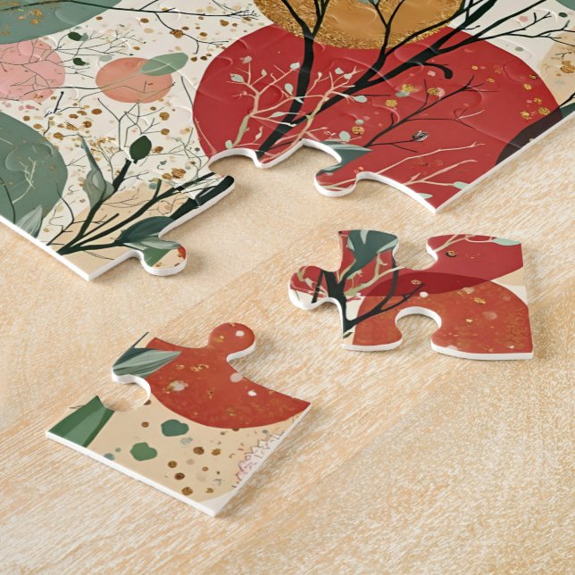 Quebra-cabeça Inverno / Abstrato de Natal (Lateral)