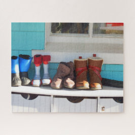 Quebra-cabeça Inverno Boots All in a Row - Martha's Vineyard