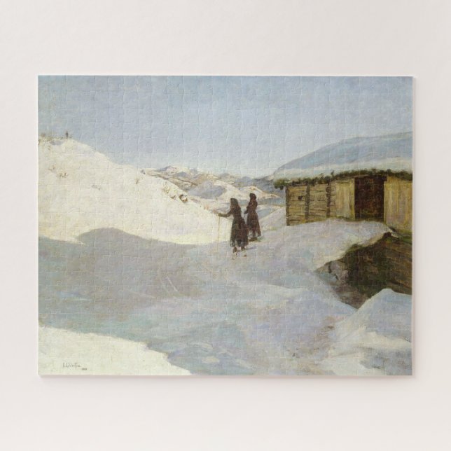 Quebra-cabeça Inverno na Vagsil em Telemark | Jacob Gloersen (Horizontal)