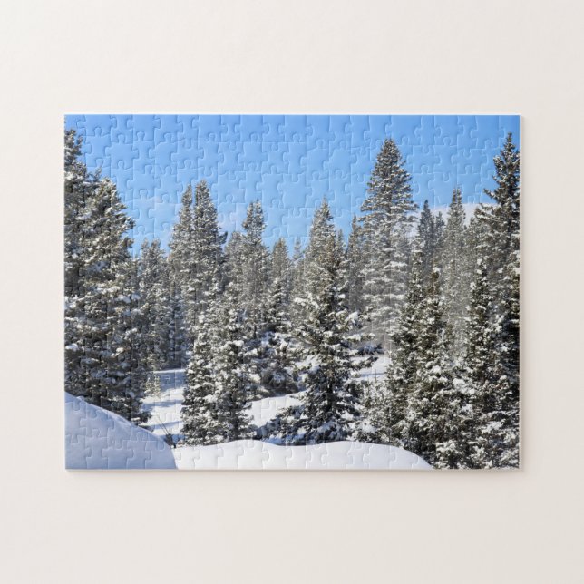 Quebra-cabeça Inverno nas montanhas (Horizontal)