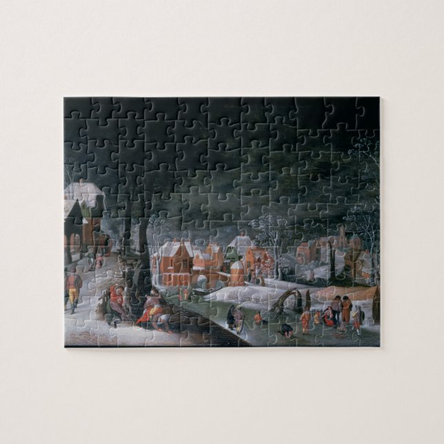 Quebra-cabeça Inverno (óleo no painel) (veja igualmente 166905, (Horizontal)