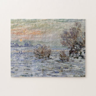 Quebra-cabeça Inverno sobre o Sena, Lavacourt Monet, Belas Artes