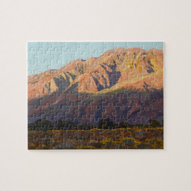 Quebra-cabeça Inyo Range at Sunset, Lone Pine de Maynard Dixon (Horizontal)