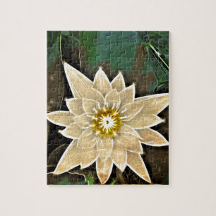 Quebra-cabeça Ioga nova Namaste Lotus branco do budismo de zen