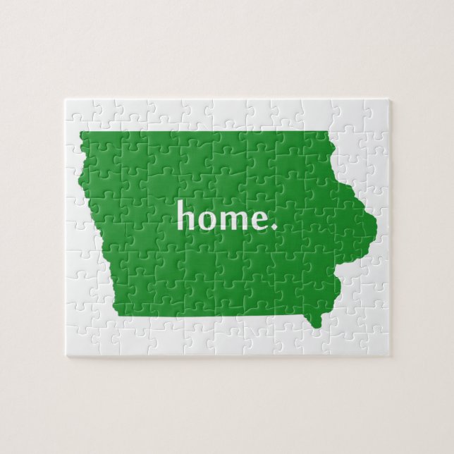 Quebra-cabeça Iowa Home green (Horizontal)