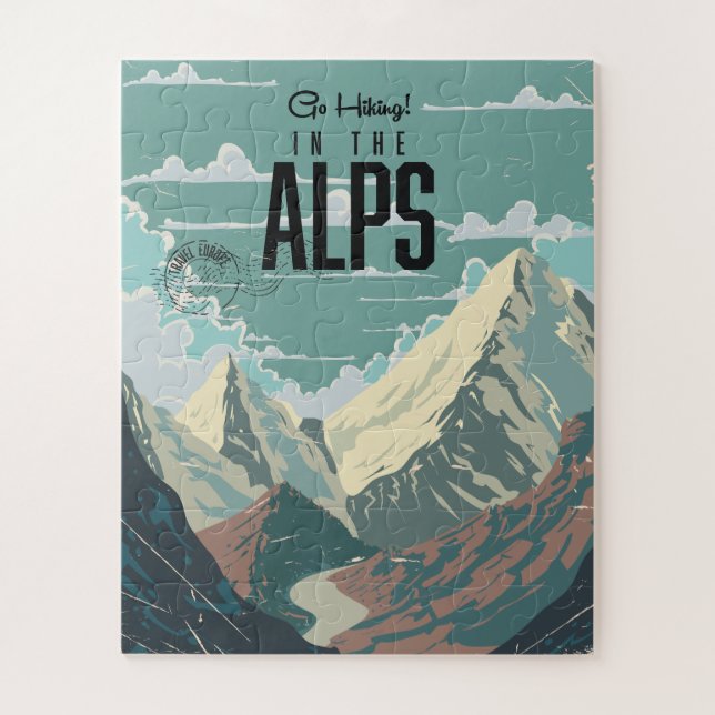 Quebra-cabeça Ir Andar nos Alpes (Vertical)
