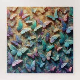 Quebra-cabeça Iridescent Butterfly Garden