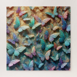 Quebra-cabeça Iridescent Butterfly Garden