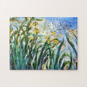 Quebra-cabeça Íris amarelas de Claude Monet e Malva 19