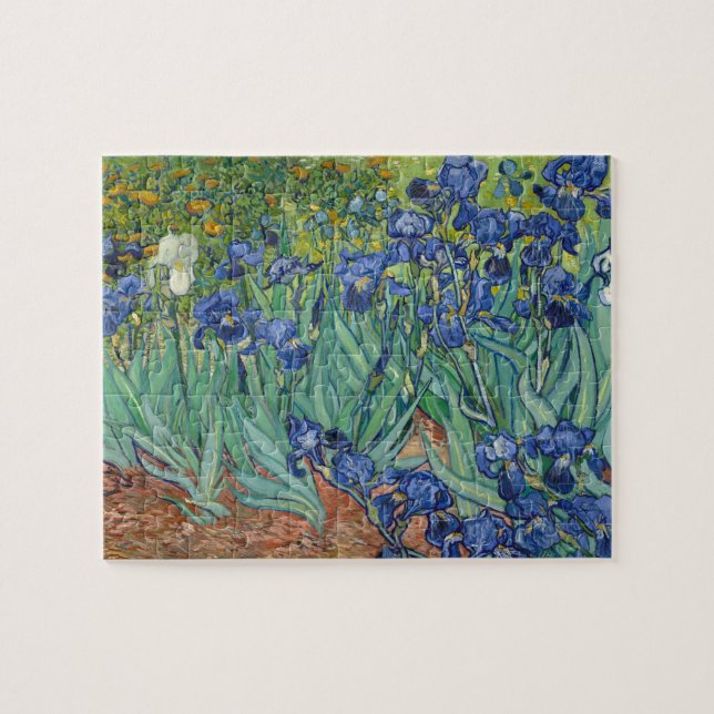 Quebra-cabeça Irises da Pintura Moderna Van Gogh (Horizontal)