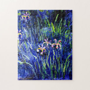 Quebra-cabeça Irises, famosa pintura de arte por Monet