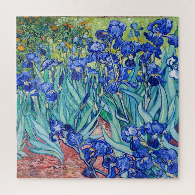 Quebra-cabeça Irises Vincent van Gogh (Vertical)