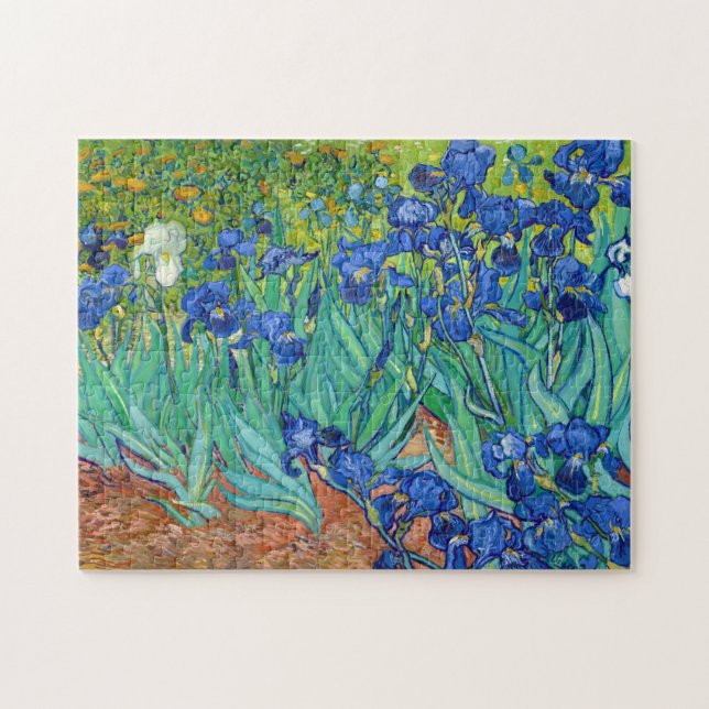 Quebra-cabeça Irises, Vincent van Gogh (Horizontal)
