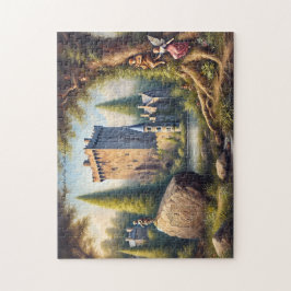 Quebra-cabeça Irish Castle with Hidden Fairies Historic Landmark