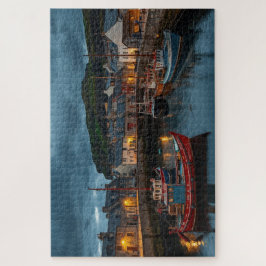 Quebra-cabeça Irish Coastal Harbor Town Jigsaw Puzzle