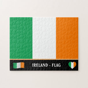 Quebra-cabeça Irish Flag & Irish country / Irlanda