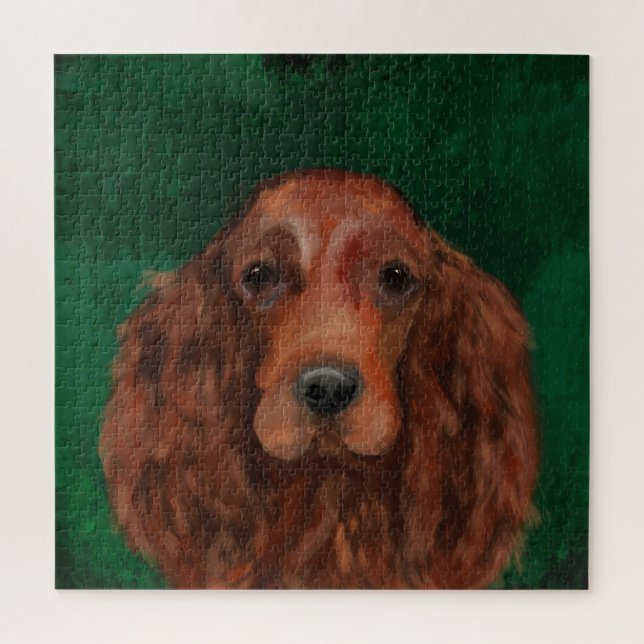Quebra-cabeça Irish Red Setter (Vertical)