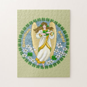 Quebra-cabeça Irish Shamrock Angel