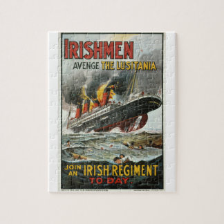Quebra-cabeça Irishmen vinga o Poster Lusitania_Propaganda