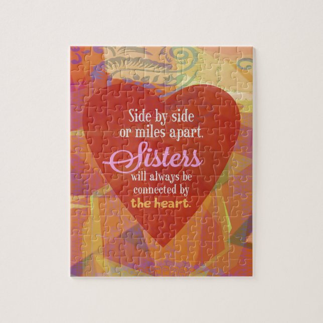 Quebra-cabeça Irmã de lado a lado (Vertical)