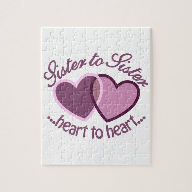 Quebra-cabeça Irmã de SisterTo (Vertical)