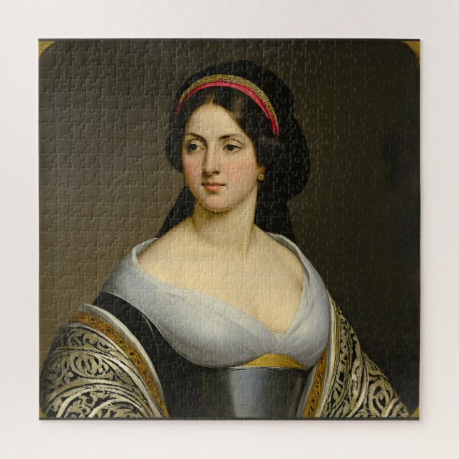 Quebra-cabeça "Isabella Marie Rousseau" Retrato de Mulher (Vertical)