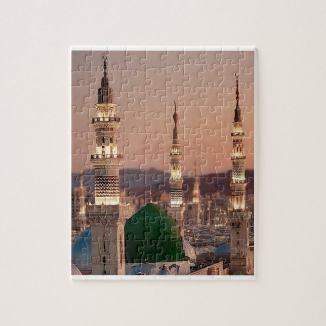 Quebra-cabeça Islâmico Masjid e Nabvi (Vertical)